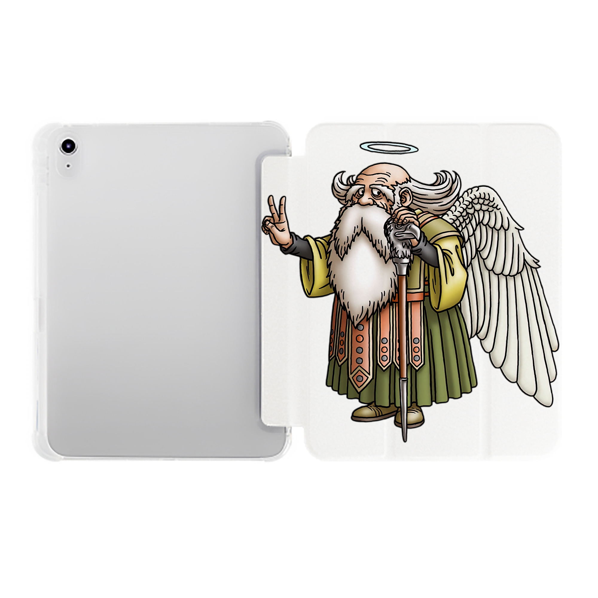 （画像用） ドラゴンクエスト Doragon Kuesuto Dragon Quest IPad ケース ペン収納付き 三つ折りスタンド PUレザー×シリコン 対応機種9.5/10.5/10.9インチ